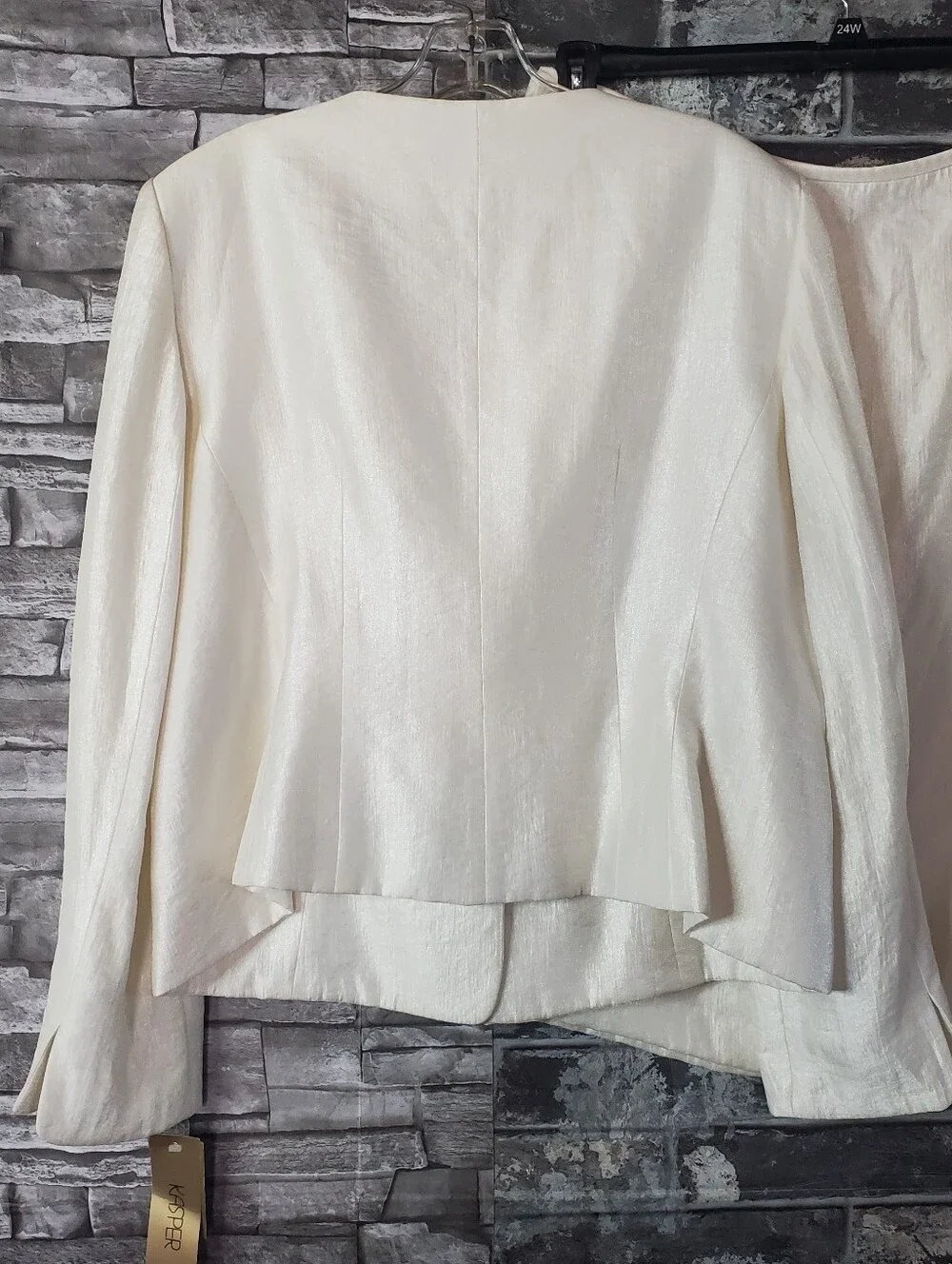 Kasper Elegant Cream Pencil Skirt Classic Workwear Office Career Formal Size 16